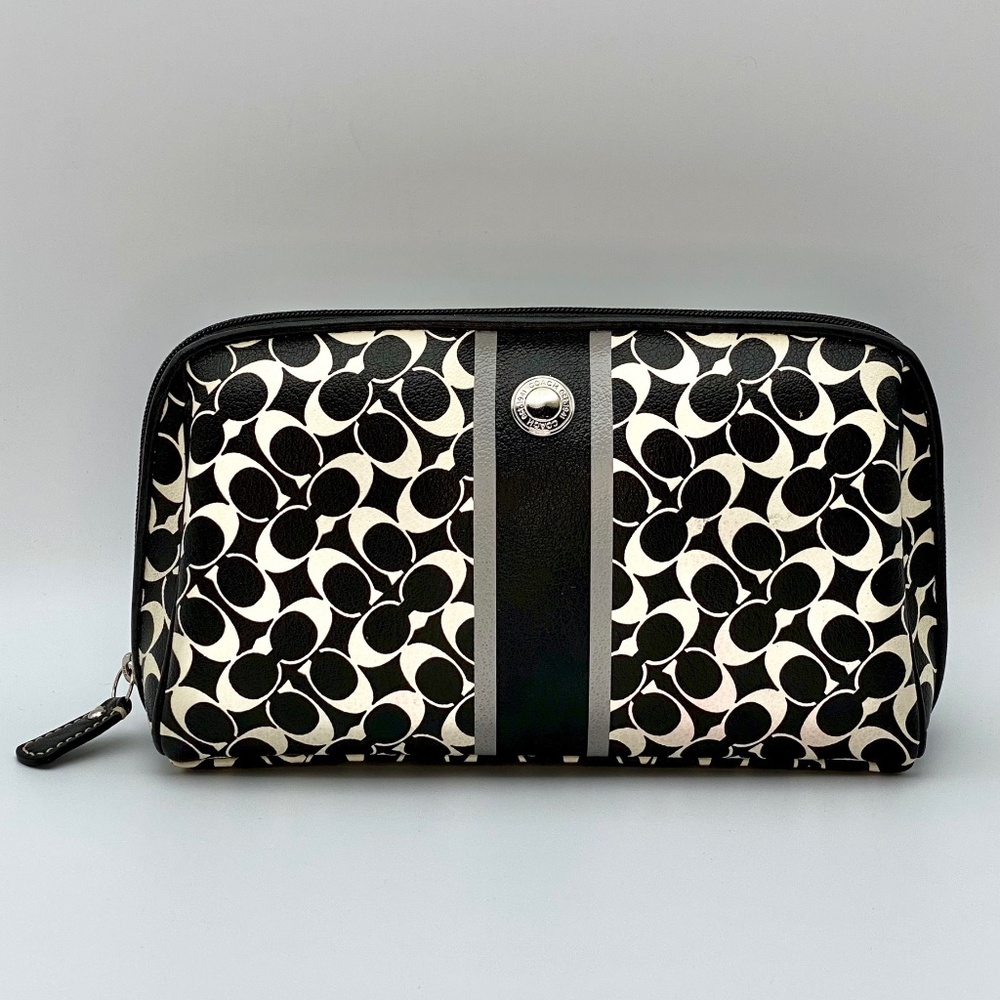 Coach leather cosmetic case